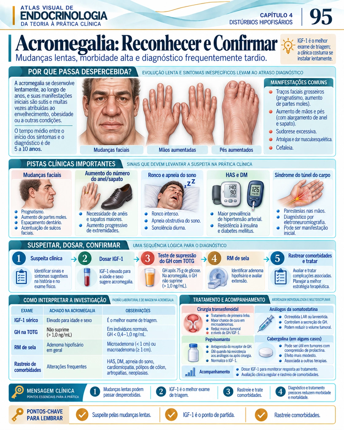 Acromegalia — Atlas Visual de Endocrinologia, página 95